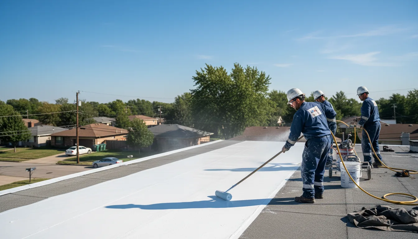 Commercial roof coating in Solon, IA near me